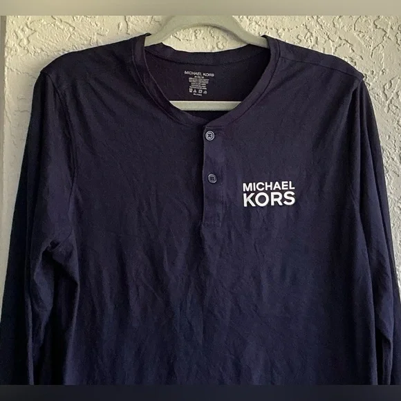 Michael Kors Navy Blue Long Sleeve Top - Picture 2 of 7